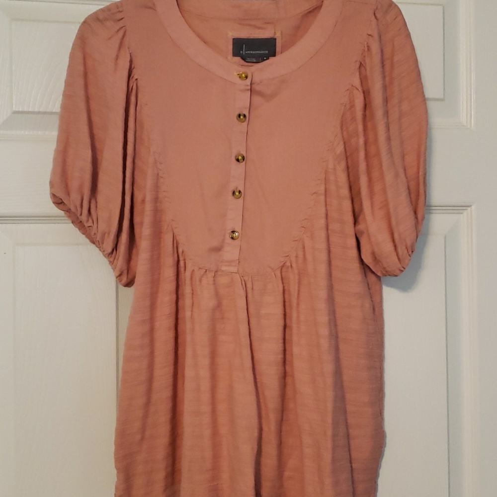 Anthropologie Peach Shirt